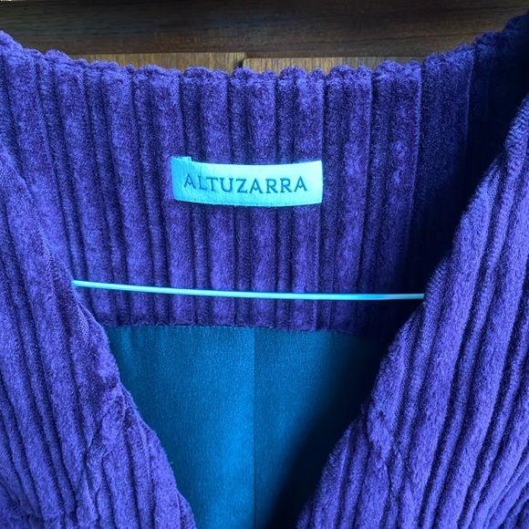 Altuzarra “Carter” corduroy dress royal purple size FR 42 but fits like US 2/4 - Picture 7 of 10